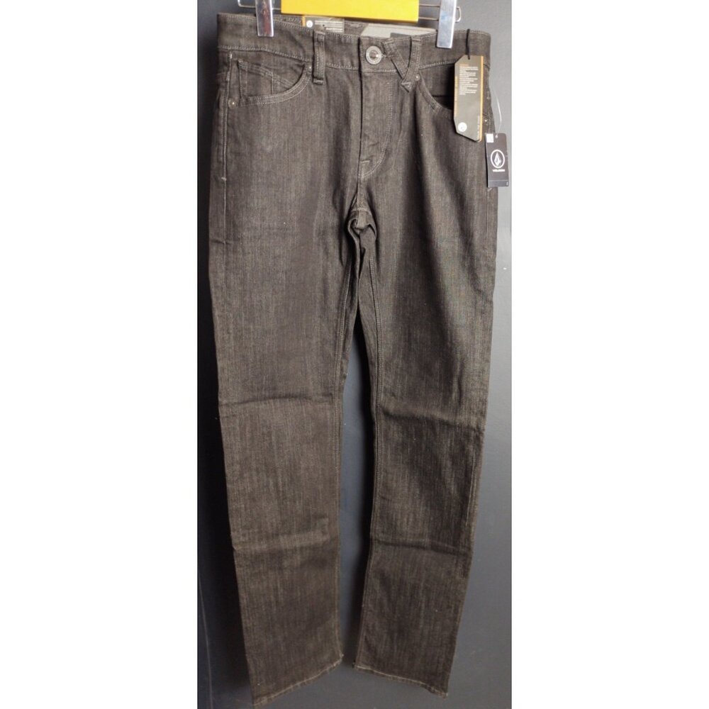 Volcom Solver Black Skinny Jeans Men’s Size 28 Stretch Modern Fit Denim Pants